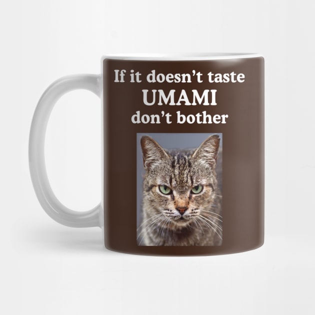 Umami Flavor Asian Japanese Food Grumpy Foodie Funny Kitty by Pine Hill Goods